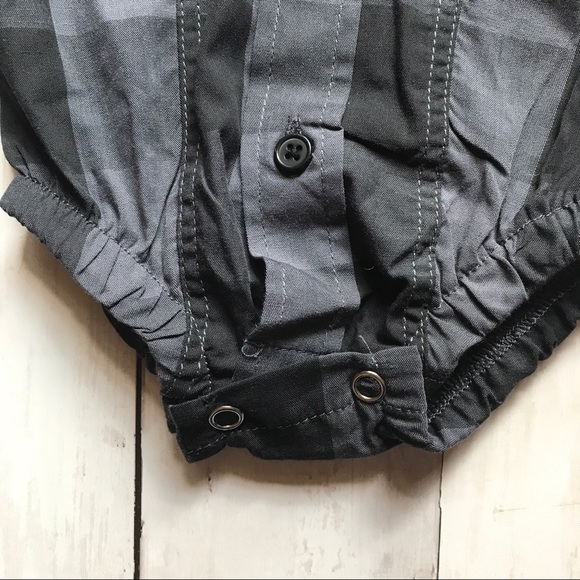 Sovereign Code Button Down Long Sleeve Baby Onesie - Picture 3 of 10